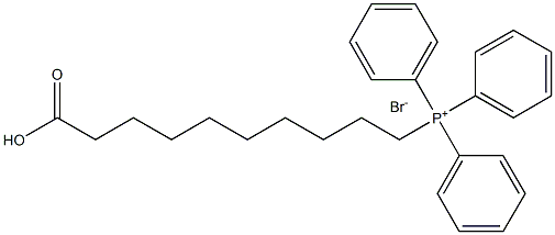 (9-carboxynonyl)triphenylphosphonium bromide Structure