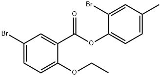 2-bromo-4-methylphenyl 5-bromo-2-ethoxybenzoate Structure