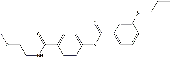 N-(4-{[(2-methoxyethyl)amino]carbonyl}phenyl)-3-propoxybenzamide Structure