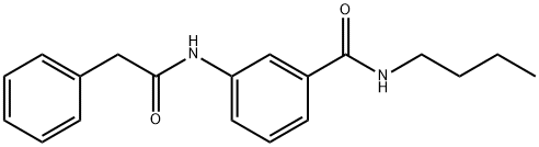 N-butyl-3-[(2-phenylacetyl)amino]benzamide 구조식 이미지