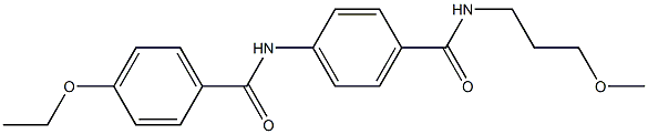 4-ethoxy-N-(4-{[(3-methoxypropyl)amino]carbonyl}phenyl)benzamide Structure