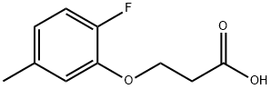 3-(2-Fluoro-5-methylphenoxy)propanoic acid 구조식 이미지