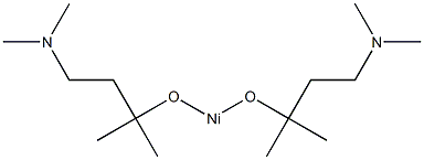 bis(dimethylamino-2-methyl-2-butoxo)nickel Structure