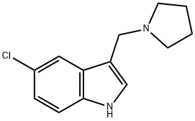 1H-Indole, 5-chloro-3-(1-pyrrolidinylMethyl)- Structure