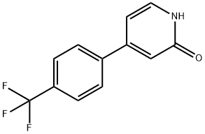 2-Hydroxy-4-(4-trifluoromethylphenyl)pyridine 구조식 이미지