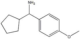 CYCLOPENTYL(4-METHOXYPHENYL)METHANAMINE Structure