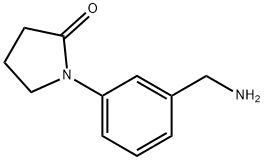 1-[3-(aminomethyl)phenyl]pyrrolidin-2-one Structure
