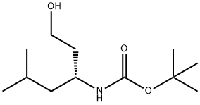 Boc-(R)-3-amino-5-methylhexan-1-ol Structure