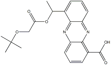 6-[1-[(tert-Butoxyacetyl)oxy]ethyl]-1-phenazinecarboxylic acid 구조식 이미지