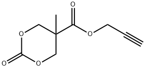 5-METHYL-5-PROPARGYLOXYCARBONYL-1,3-DIOXANE-2-ONE 구조식 이미지