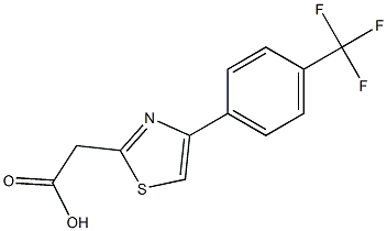 {4-[4-(Trifluoromethyl)phenyl]-1,3-thiazol-2-yl}acetic acid Structure