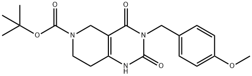 3-(4-Methoxy-benzyl)-2,4-dioxo-1,3,4,5,7,8-hexahydro-2H-pyrido[4,3-d]pyriMidine-
6-carboxylicacidtert-butylester Structure