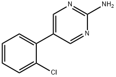 2-Amino-5-(2-chlorophenyl)pyrimidine 구조식 이미지