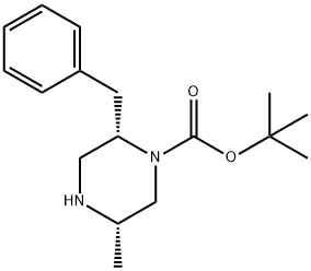 tert-butyl (2S,5S)-2-benzyl-5-methylpiperazine-1-carboxylate 구조식 이미지
