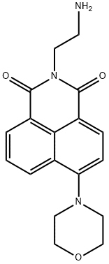 N-(2-aminoethyl)-4-morpholin-4-yl-1,8-naphthalimide Structure