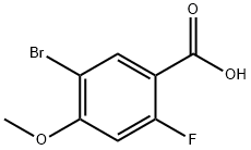Benzoic acid, 5-broMo-2-fluoro-4-Methoxy- Structure