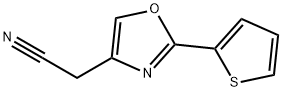 4-Oxazoleacetonitrile, 2-(2-thienyl)- Structure