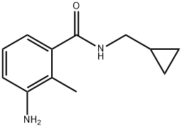 3-amino-N-(cyclopropylmethyl)-2-methylbenzamide Structure
