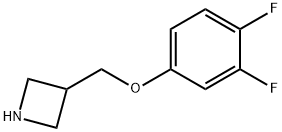 3-(3,4-difluorophenoxymethyl)azetidine Structure