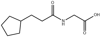 Glycine, N-(3-cyclopentyl-1-oxopropyl)- Structure