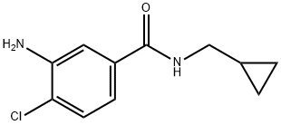 3-amino-4-chloro-N-(cyclopropylmethyl)benzamide Structure