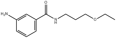 3-amino-N-(3-ethoxypropyl)benzamide Structure
