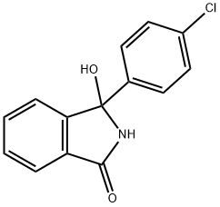 1H-Isoindol-1-one, 3-(4-chlorophenyl)-2,3-dihydro-3-hydroxy- 구조식 이미지