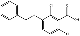 Benzoic acid, 2,6-dichloro-3-(phenylmethoxy)- 구조식 이미지