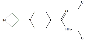 1-(azetidin-3-yl)piperidine-4-carboxamide dihydrochloride Structure