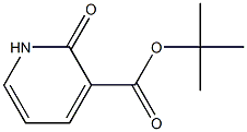 1,2-dihydro-2-oxo-3-pyridinecarboxylic acid, t-butyl ester Structure