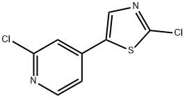 2-Chloro-4-(2-chloro-5-thiazolyl)pyridine Structure