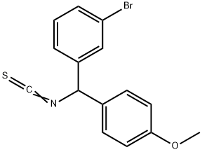 1-bromo-3-[isothiocyanato(4-methoxyphenyl)methyl]benzene 구조식 이미지