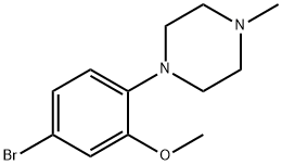 1-(4-bromo-2-methoxyphenyl)-4-methylpiperazine 구조식 이미지