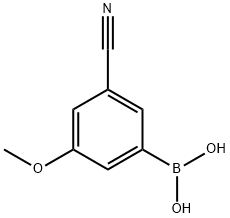 (3-CYANO-5-METHOXYPHENYL)BORONIC ACID 구조식 이미지
