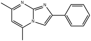 5,7-dimethyl-2-phenyl-imidazo[1,2-a]pyrimidine 구조식 이미지