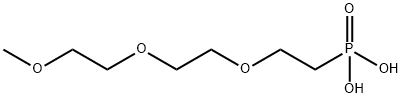 [2-[2-(2-Methoxyethoxy)ethoxy]ethyl]phosphonic acid Structure