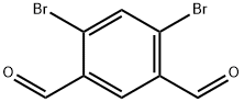 2,4-dibromobenzene-1,5-dicarbaldehyde 구조식 이미지