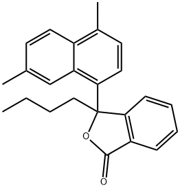 3-(4,7-Dimethyl-1-Naphthyl)-3-Butylphthalide Structure