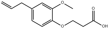 3-(4-allyl-2-methoxyphenoxy)propanoic acid Structure