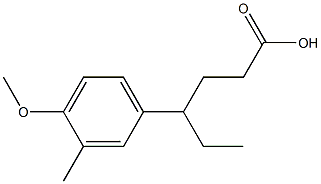 Benzenebutanoic acid, g-ethyl-4-Methoxy-3-
Methyl 구조식 이미지