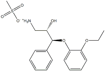 (2S,3S)-3-(2-ethoxyphenoxy)-2-hydroxy-3-phenylpropylammonium methanesulfonate Structure