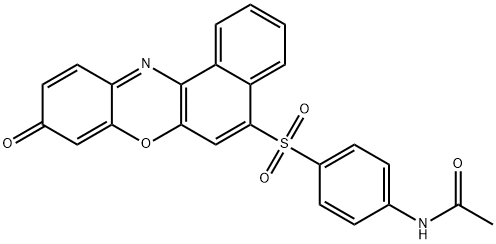 Acetamide, N-[4-[(9-oxo-9H-benzo[a]phenoxazin-5-yl)sulfonyl]phenyl]- Structure