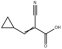 (E)-2-cyano-3-cyclopropylacrylic acid Structure