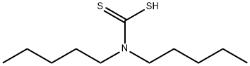 Carbamodithioic acid, N,N-dipentyl- Structure