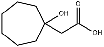 Cycloheptaneacetic acid, 1-hydroxy- Structure