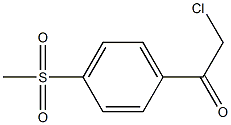 2-chloro-1-(4-(methylsulfonyl)phenyl)ethanone 구조식 이미지