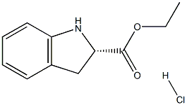 (S)-INDOLINE-2-CARBOXYLIC ACID ETHYL ESTER HYDROCHLORIDE 구조식 이미지