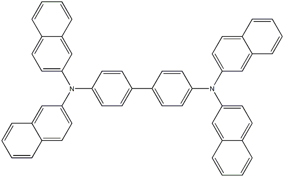 N,N,N',N'-TETRAKIS(NAPHTH-2-YL)BENZIDINE 구조식 이미지