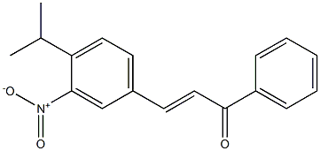 4Isopropyl-3-NitroChalcone 구조식 이미지