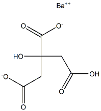 Barium hydrogen citrate 구조식 이미지